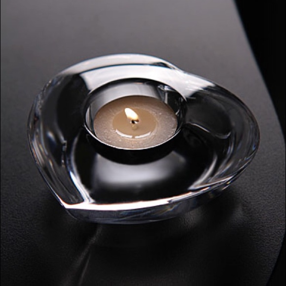 Orrefos heart shaped votive candle holder